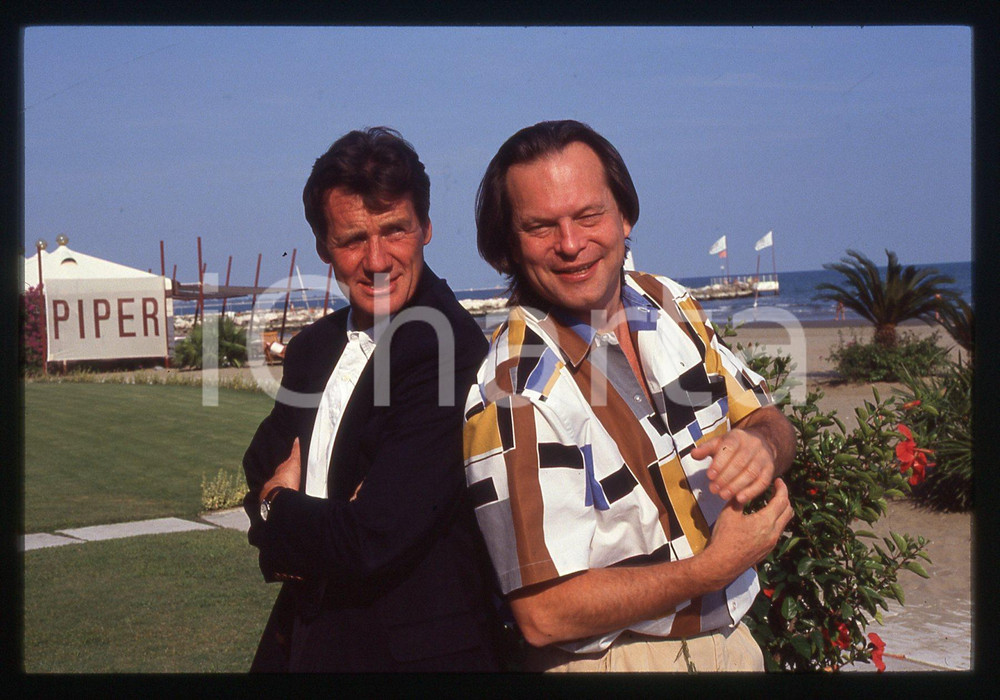 35mm vintage slide* 1990ca LIDO DI VENEZIA Terry GILLIAM e Michael PALIN (3)