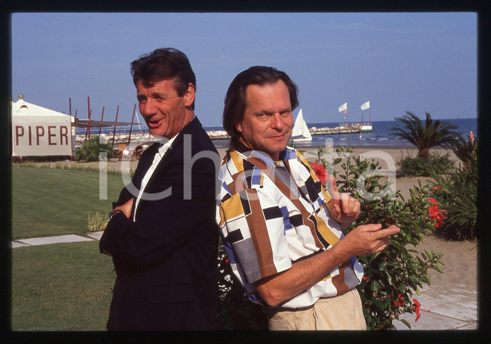 35mm vintage slide* 1990ca LIDO DI VENEZIA Terry GILLIAM e Michael PALIN (8)