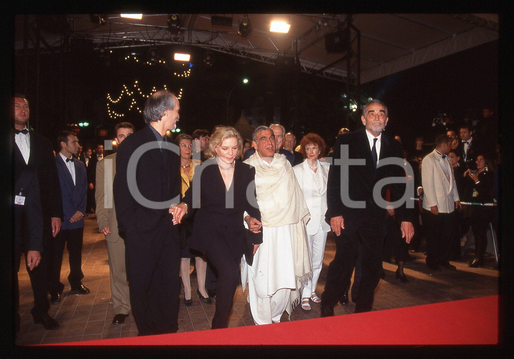 35mm vintage slide* 1997 Festival CANNES -  Lauren BACALL e Vittorio GASSMAN