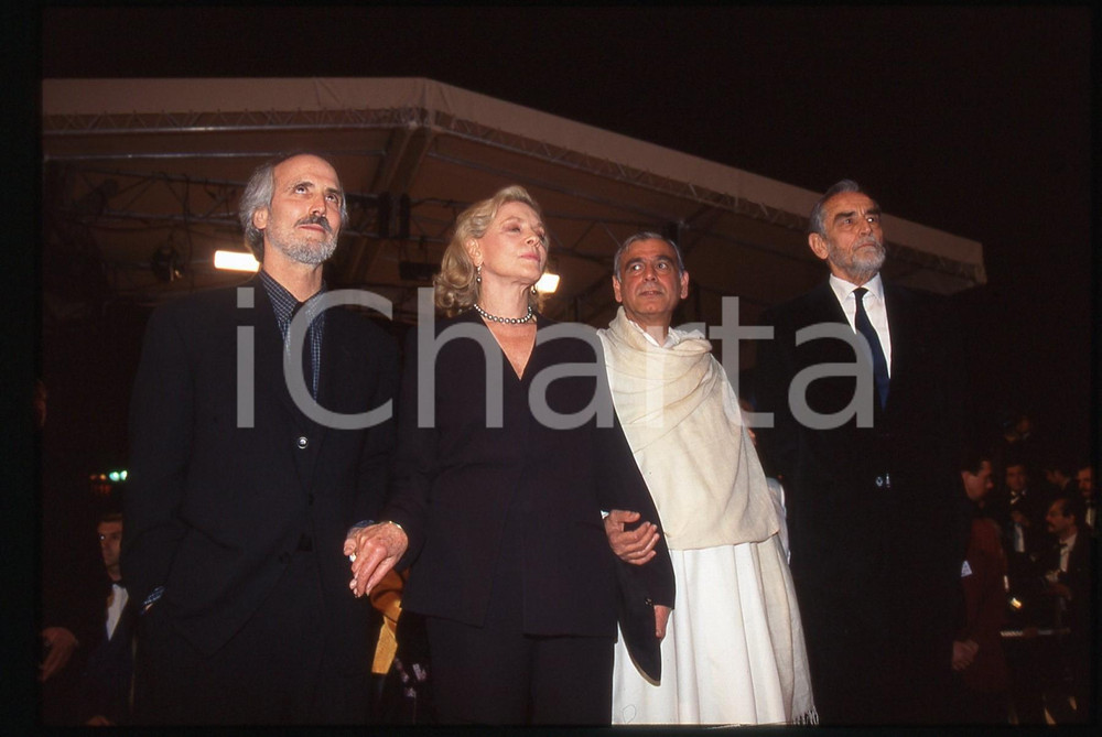 35mm vintage slide* 1997 Festival CANNES -  Lauren BACALL e Vittorio GASSMAN (2)