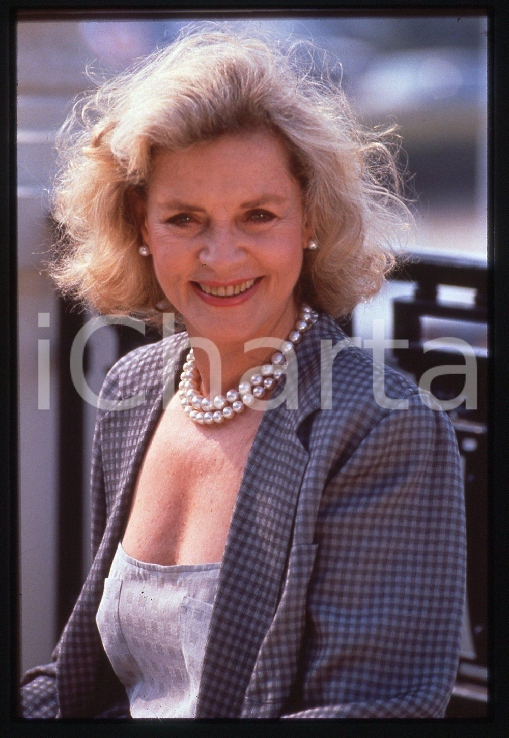 35mm vintage slide* 1989 Festival di DEAUVILLE - Lauren BACALL ritratto