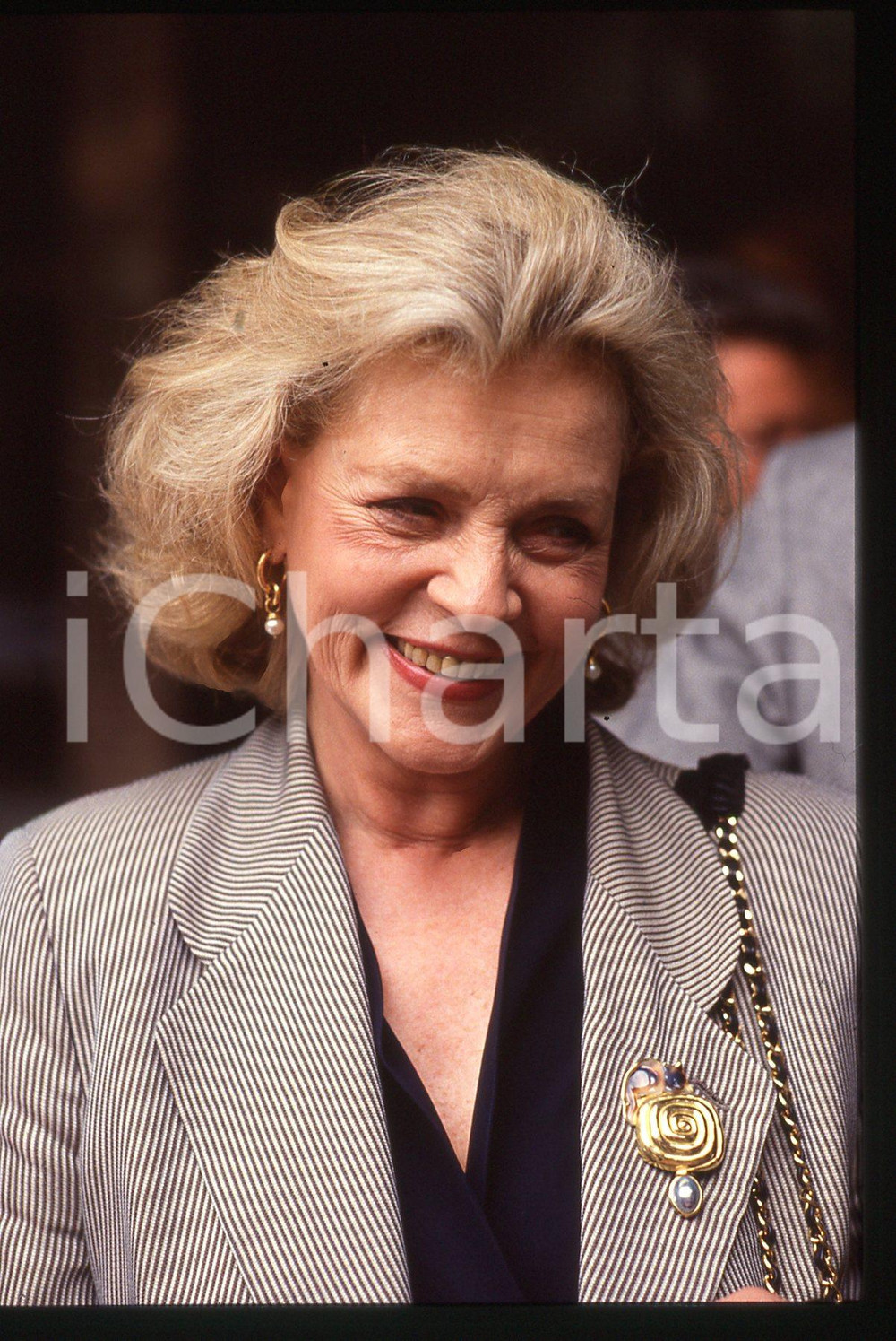 35mm vintage slide* 1990 COMO - VIVA HOLLYWOOD Lauren BACALL Ritratto (2)