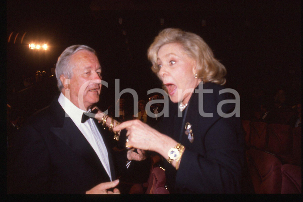35mm vintage slide* 1990 Festival CANNES - Lauren BACALL ritratto attrice 