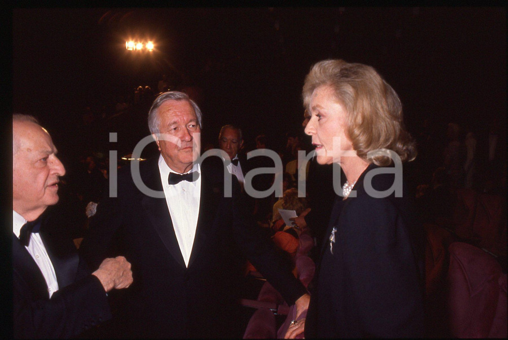 35mm vintage slide* 1990 Festival CANNES - Lauren BACALL ritratto attrice (3)