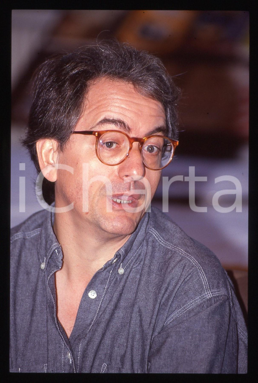 35mm vintage slide* 1990 CINEMA - Jean-Pierre THOR ritratto del regista (3)