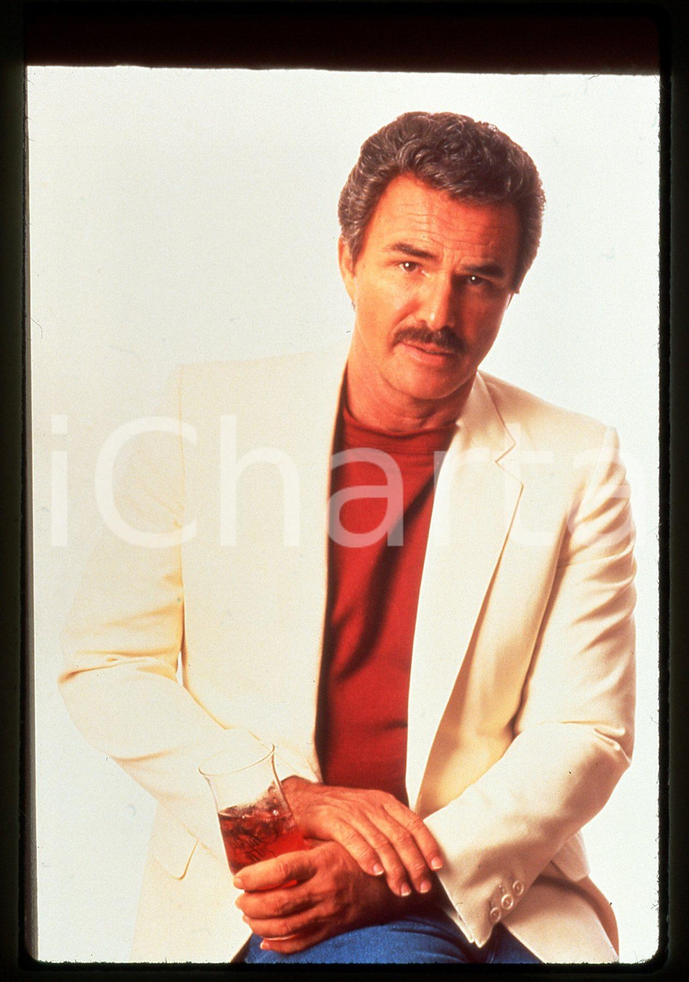 35mm vintage slide* 1989 Serie TV DETECTIVE STRYKER - Burt Reynolds ritratto