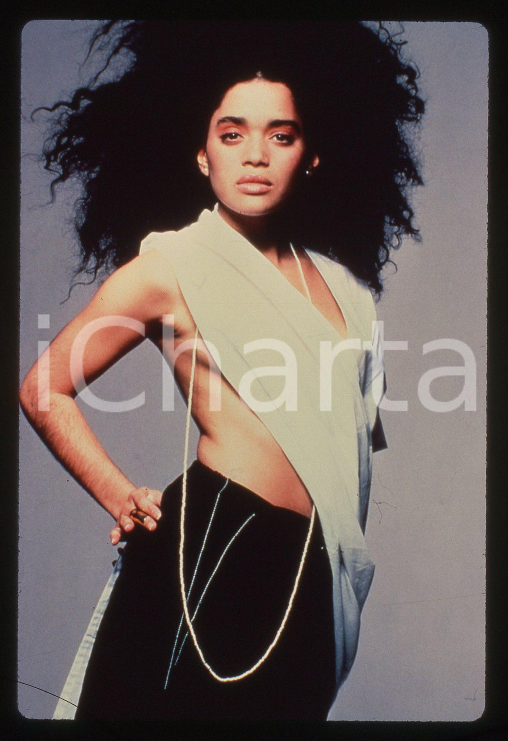 35mm vintage slide* 1986 NEW YORK - Lisa BONET ritratto dell'attrice 