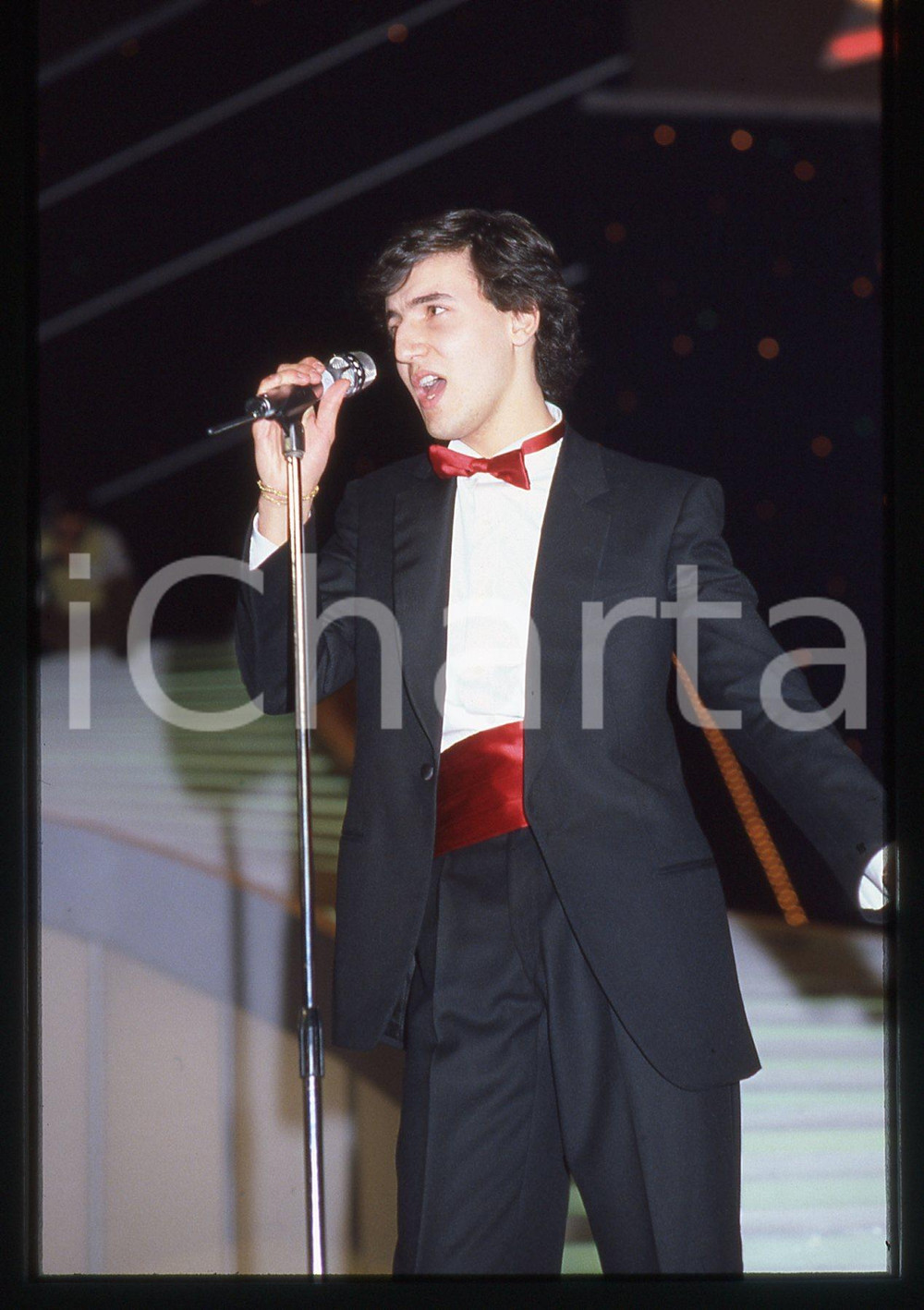 35mm vintage slide*1984 Festival di SANREMO Fabio VANNI canta LEI BALLA SOLA (3)