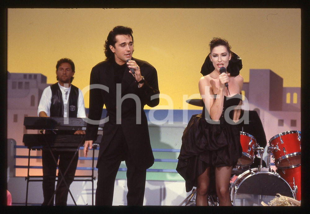 35mm vintage slide* 1988 MUSICA - SCIALPI e Scarlett VON WOLLENMANN  "Pregherei"