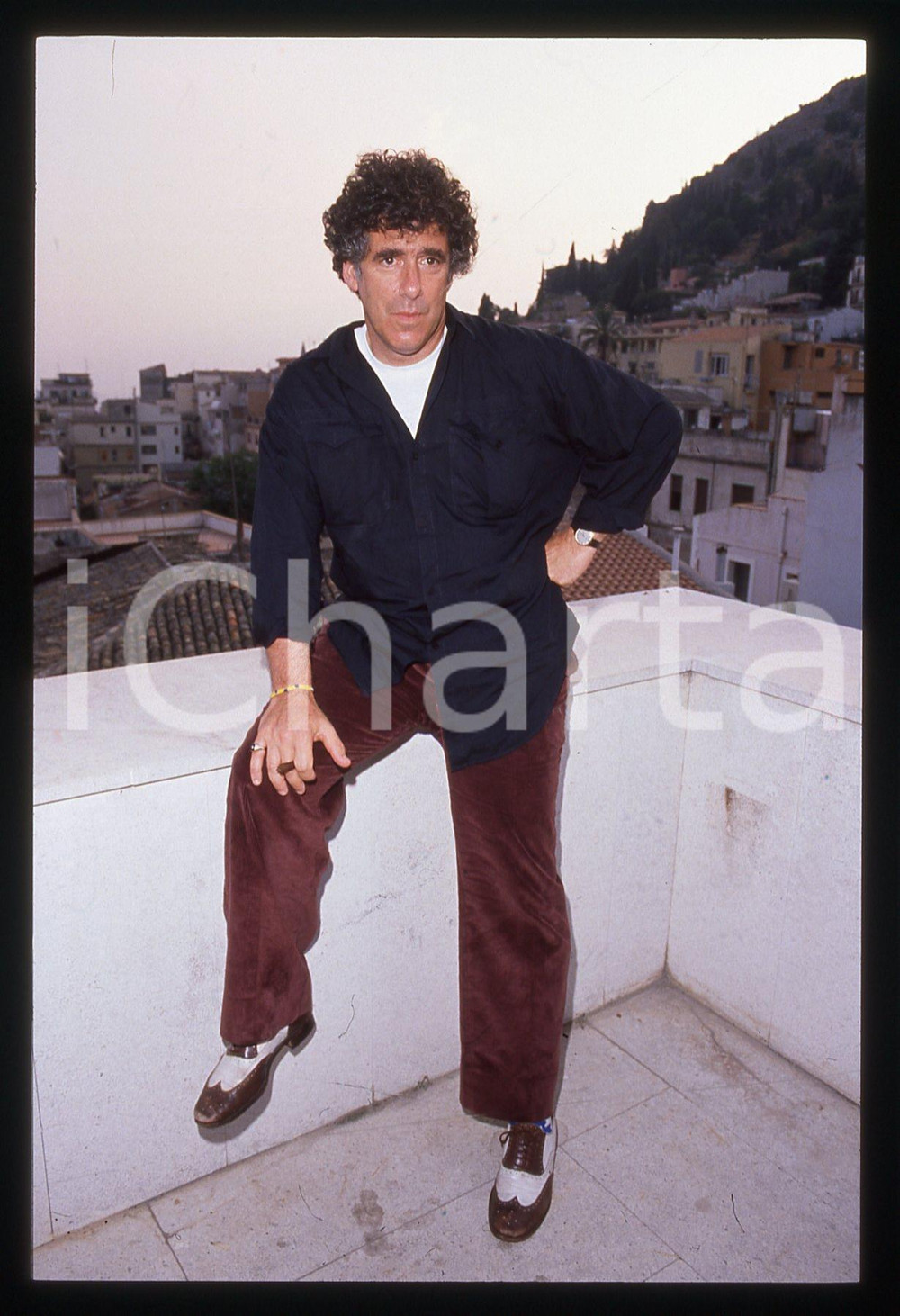 35mm vintage slide* 1990ca AREA LIGURE Elliott GOULD Ritratto dell'attore