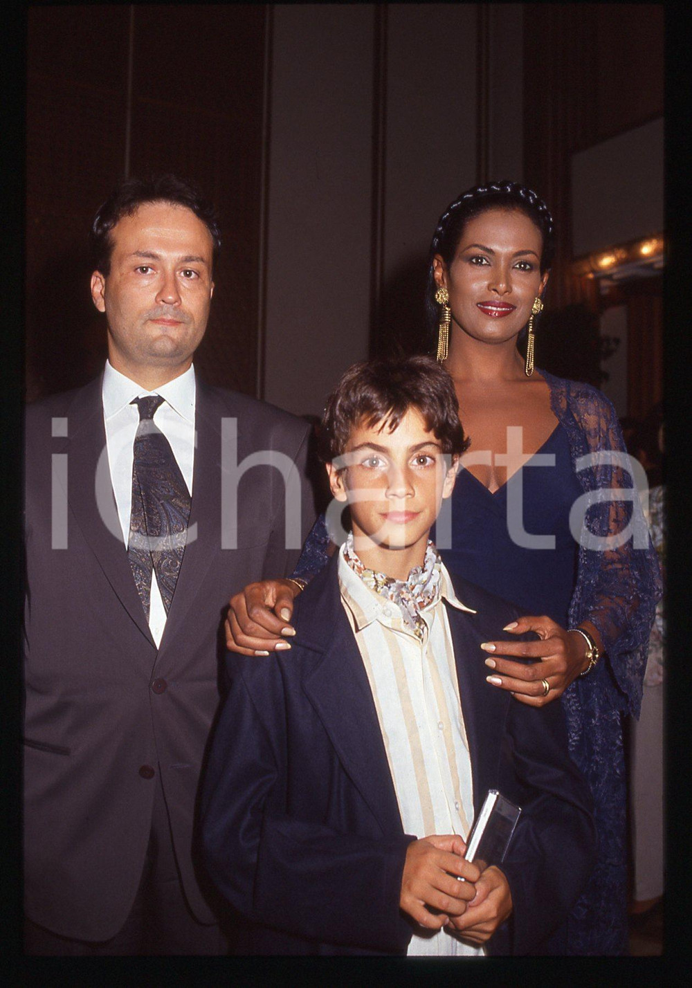 35mm vintage slide*1992 Festival VENEZIA Zeudi ARAYA Carlo CARLEI e Manuel COLEO
