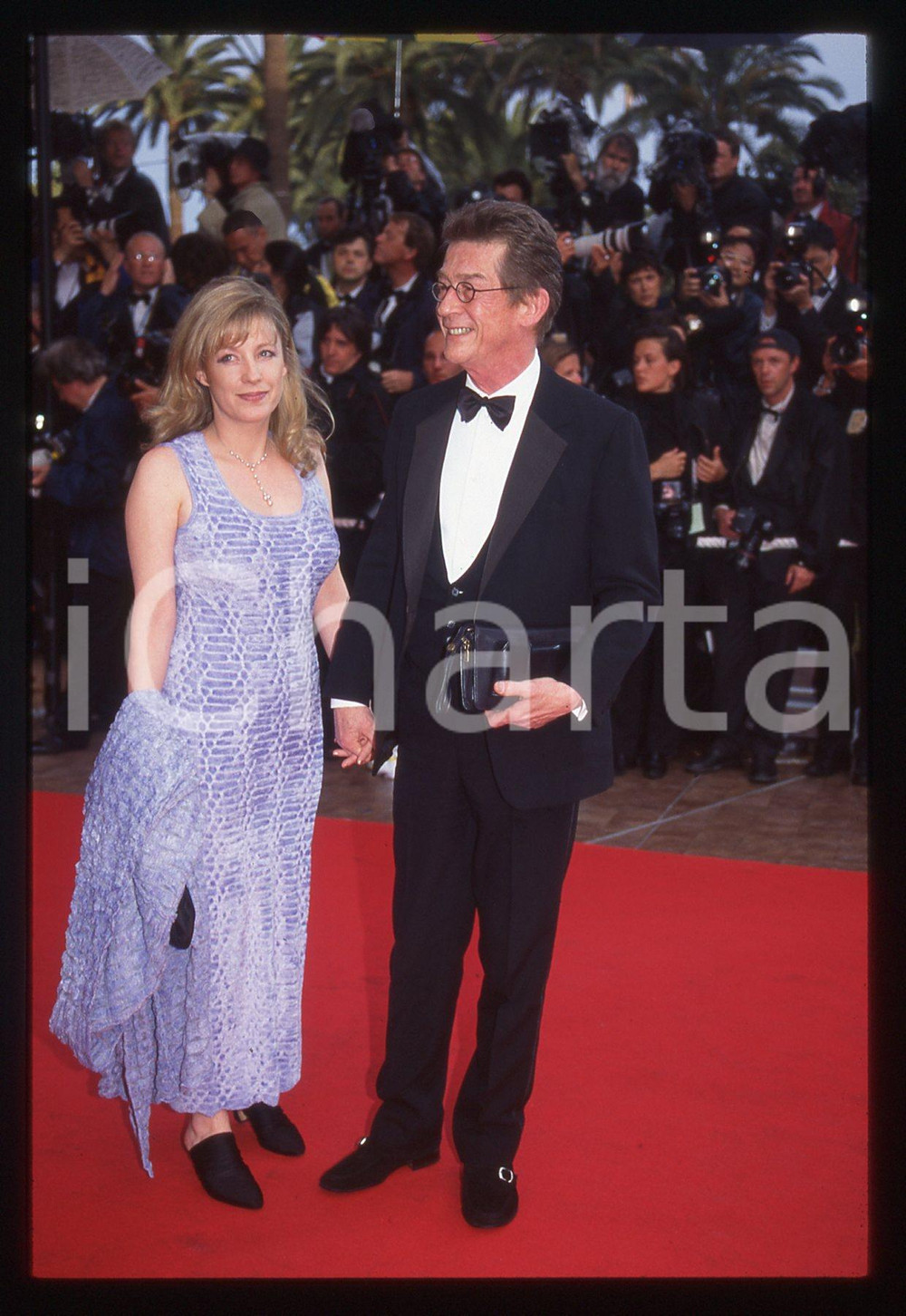 35mm vintage slide* 1998 Festival di CANNES - John HURT e Sarah OWENS