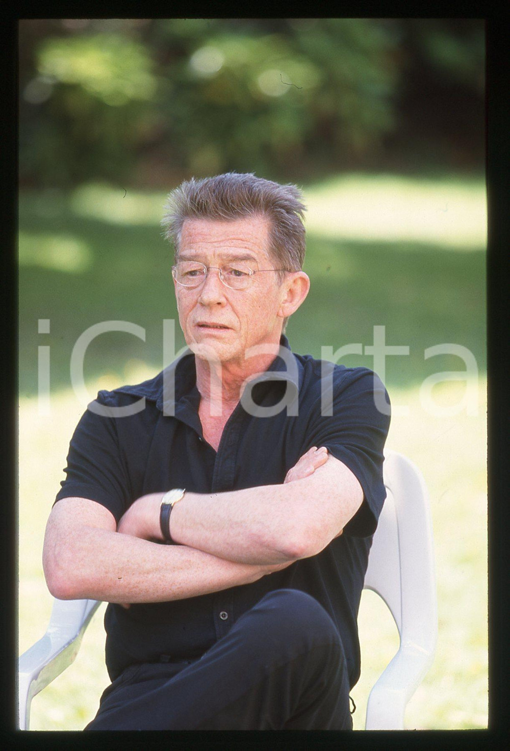35mm vintage slide* 1998 Festival di CANNES - John HURT ritratto attore (7)