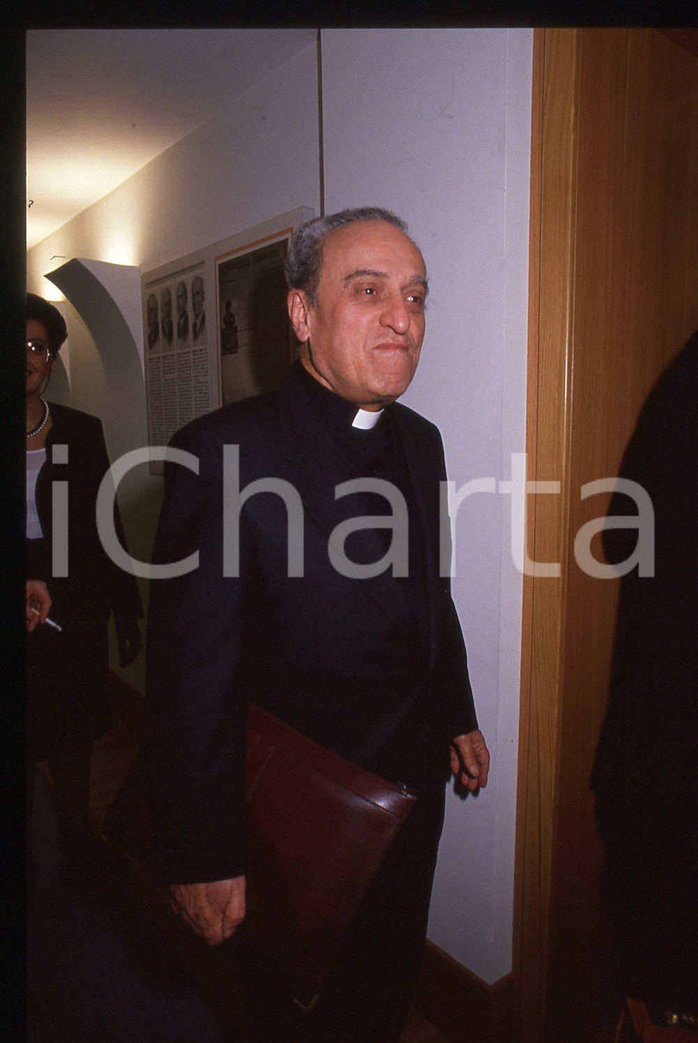 35mm vintage slide* 1990ca MILANO - Mario REINA ritratto del padre gesuita