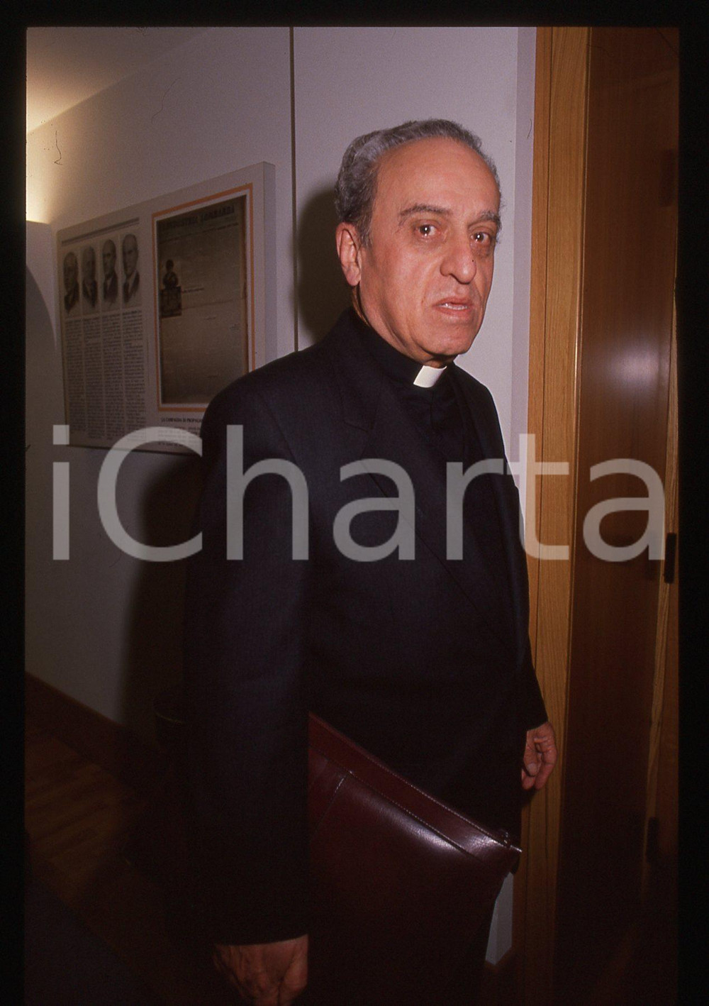 35mm vintage slide* 1990ca MILANO - Mario REINA ritratto del padre gesuita (2)