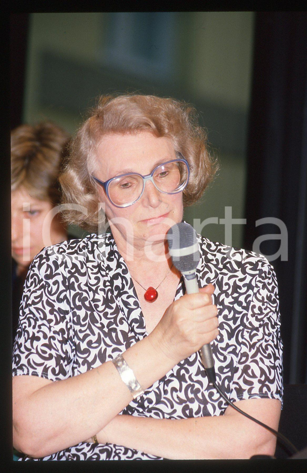 35mm vintage slide* 1990ca COSTUME - Hazel HOLT ritratto della scrittrice (5)