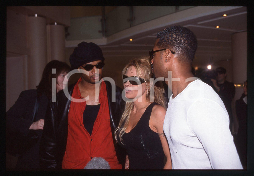 35mm vintage slide*1999 MONTECARLO Pamela ANDERSON Damon WAYANS - MUSIC AWARDS 4