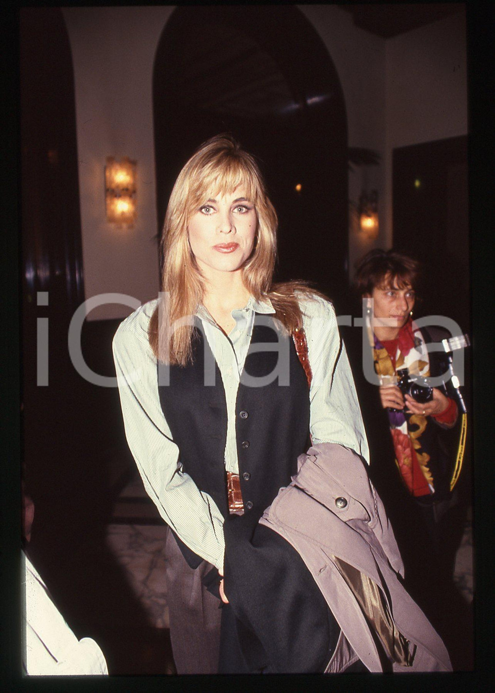 35mm vintage slide* 1990 ROMA - Teri Ann LINN Ritratto dell'attrice di BEAUTIFUL
