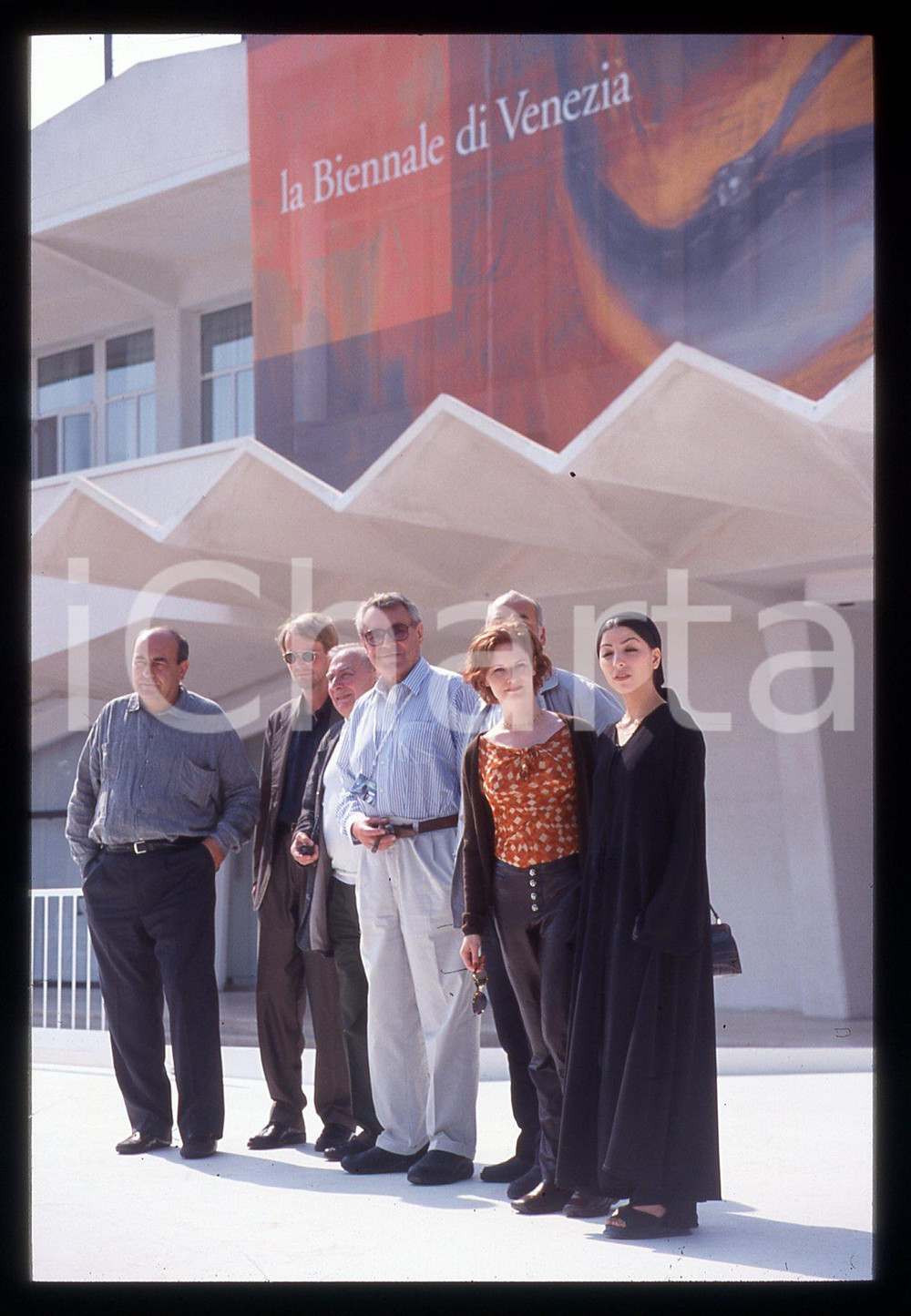 Fotografia d epoca originale 35mm vintage slide 2000 VENEZIA  Milos FORMAN e Giuria del Festival del Cinema 1