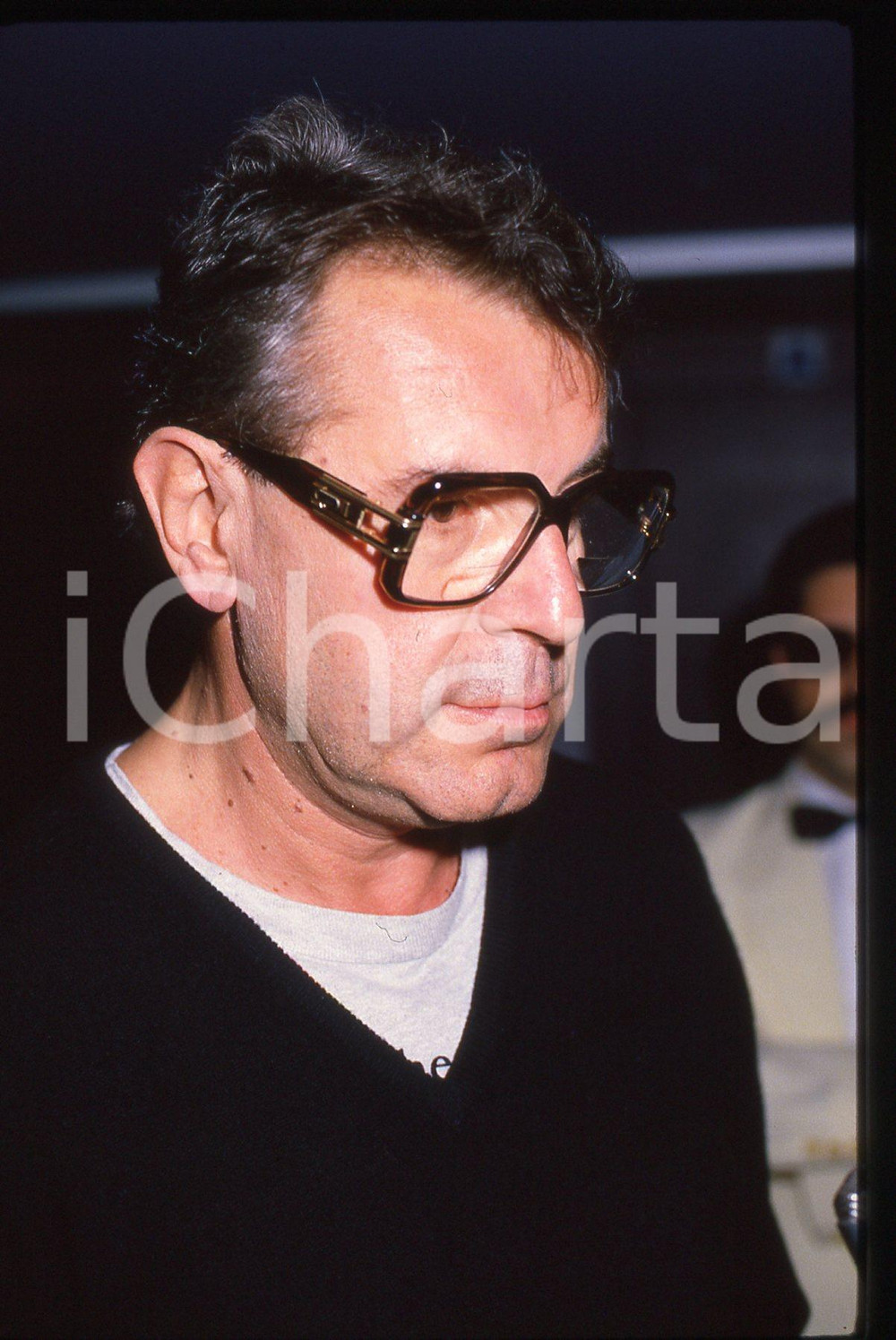 Fotografia d epoca originale 35mm vintage slide 1985 CANNES Milos FORMAN Presidente Giuria del Festival 11 1
