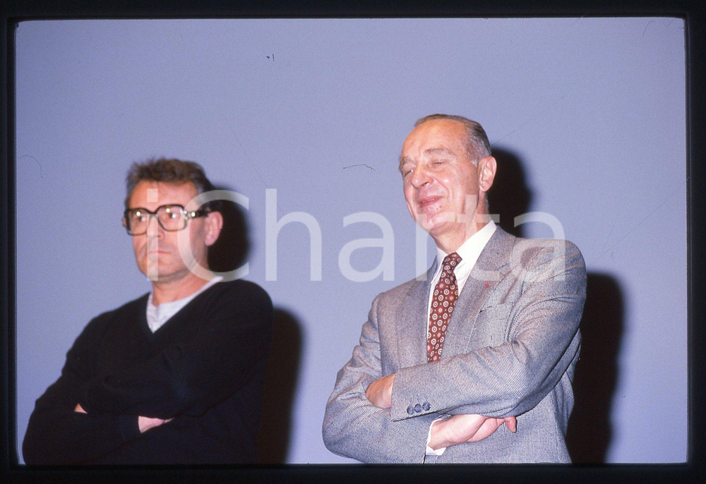 Fotografia d epoca originale 35mm vintage slide 1985ca CINEMA  Milos FORMAN Ritratto del regista 1