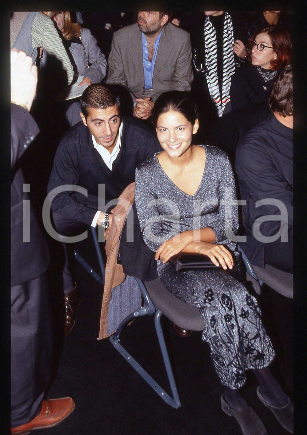 Fotografia d epoca originale 35mm vintage slide 1996 IL RITORNO DI SANDOKAN Mandala TAYDE alla presentazione 1