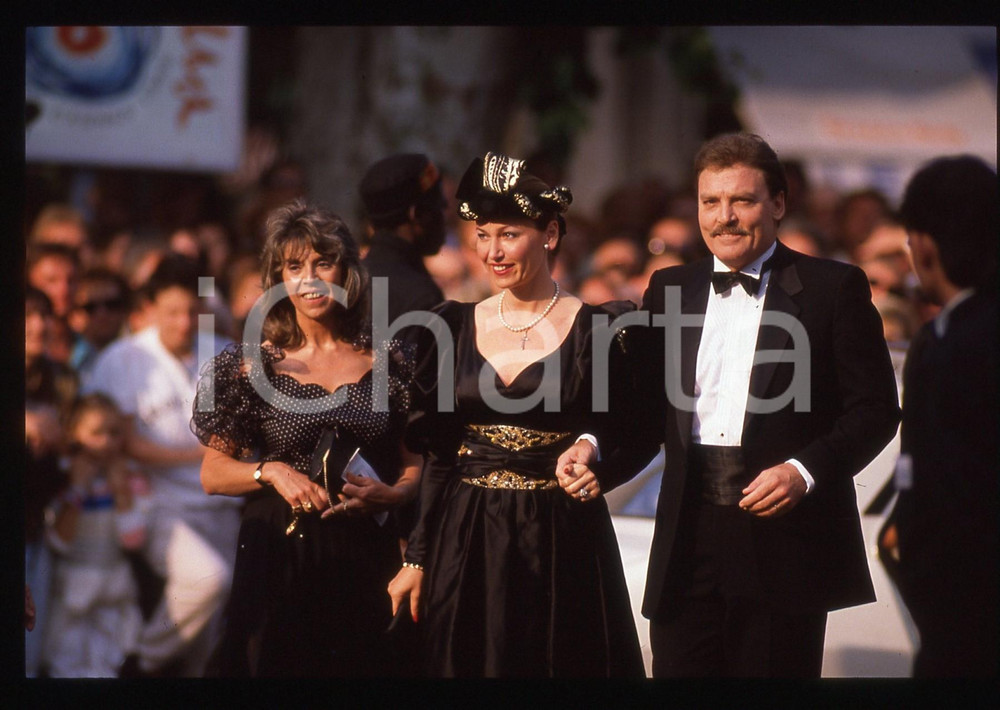 35mm vintage slide* 1990ca CINEMA - Stacy KEACH ritratto ad un evento