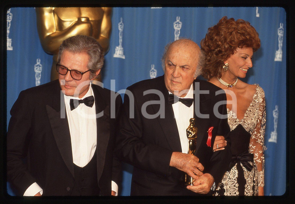 35mm vintage slide* 1993 ACADEMY AWARDS - Marcello MASTROIANNI Federico FELLINI