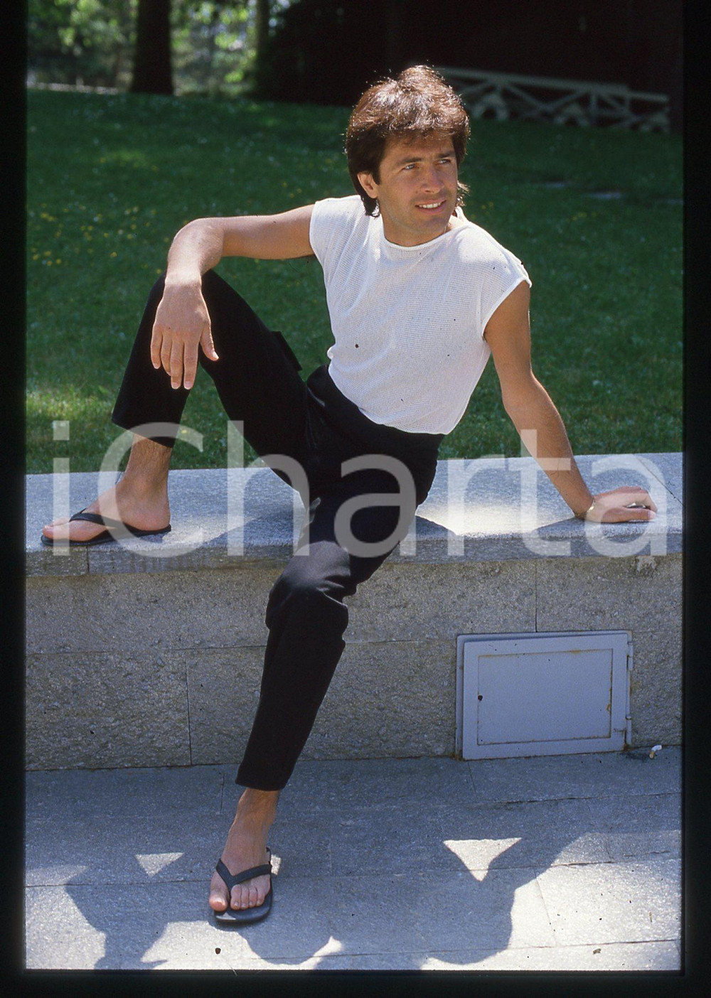 35mm vintage slide* 1985ca COSTUME - Alex DAMIANI Ritratto attore fotoromanzi 4