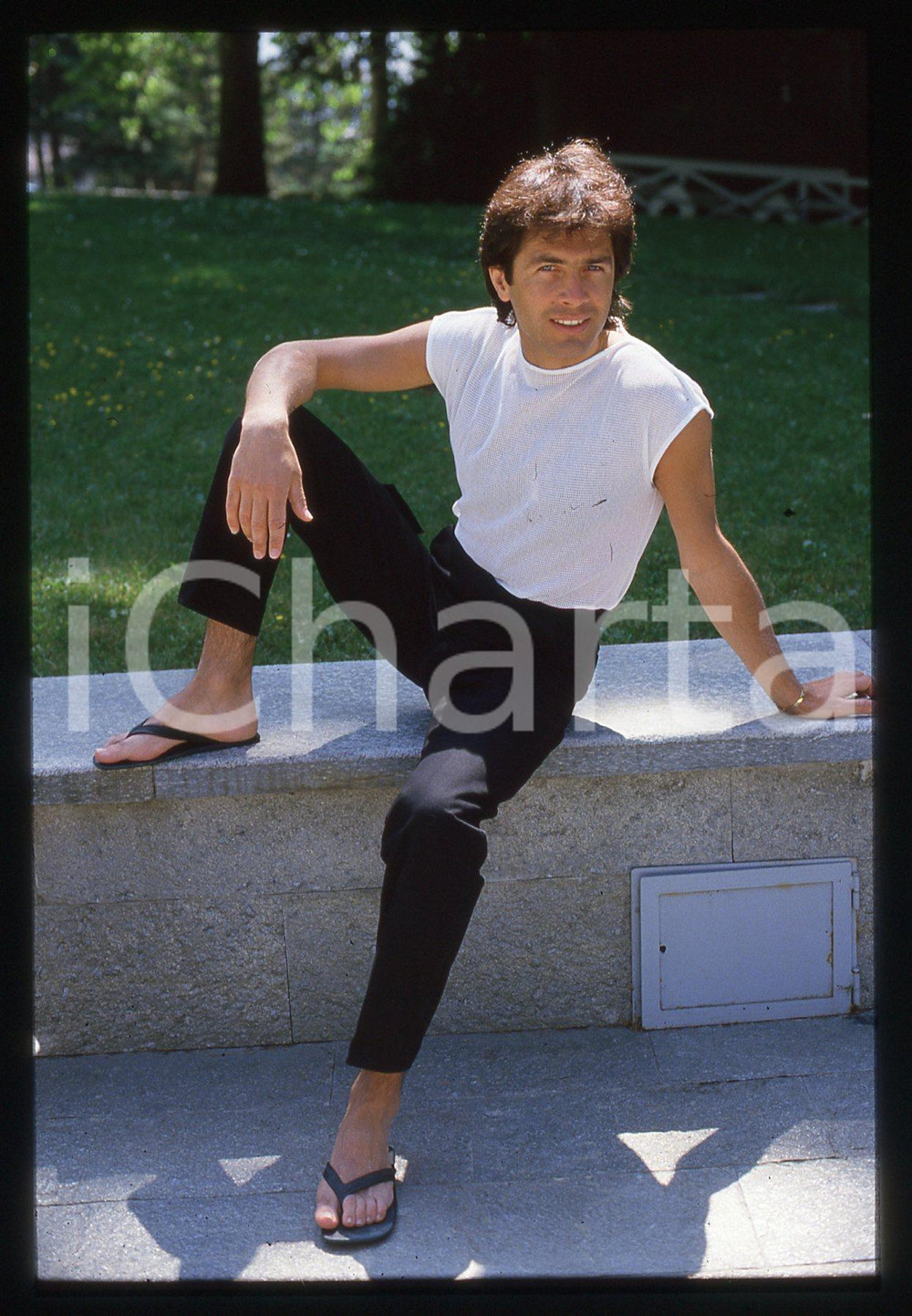 35mm vintage slide* 1985ca COSTUME - Alex DAMIANI Ritratto attore fotoromanzi 8