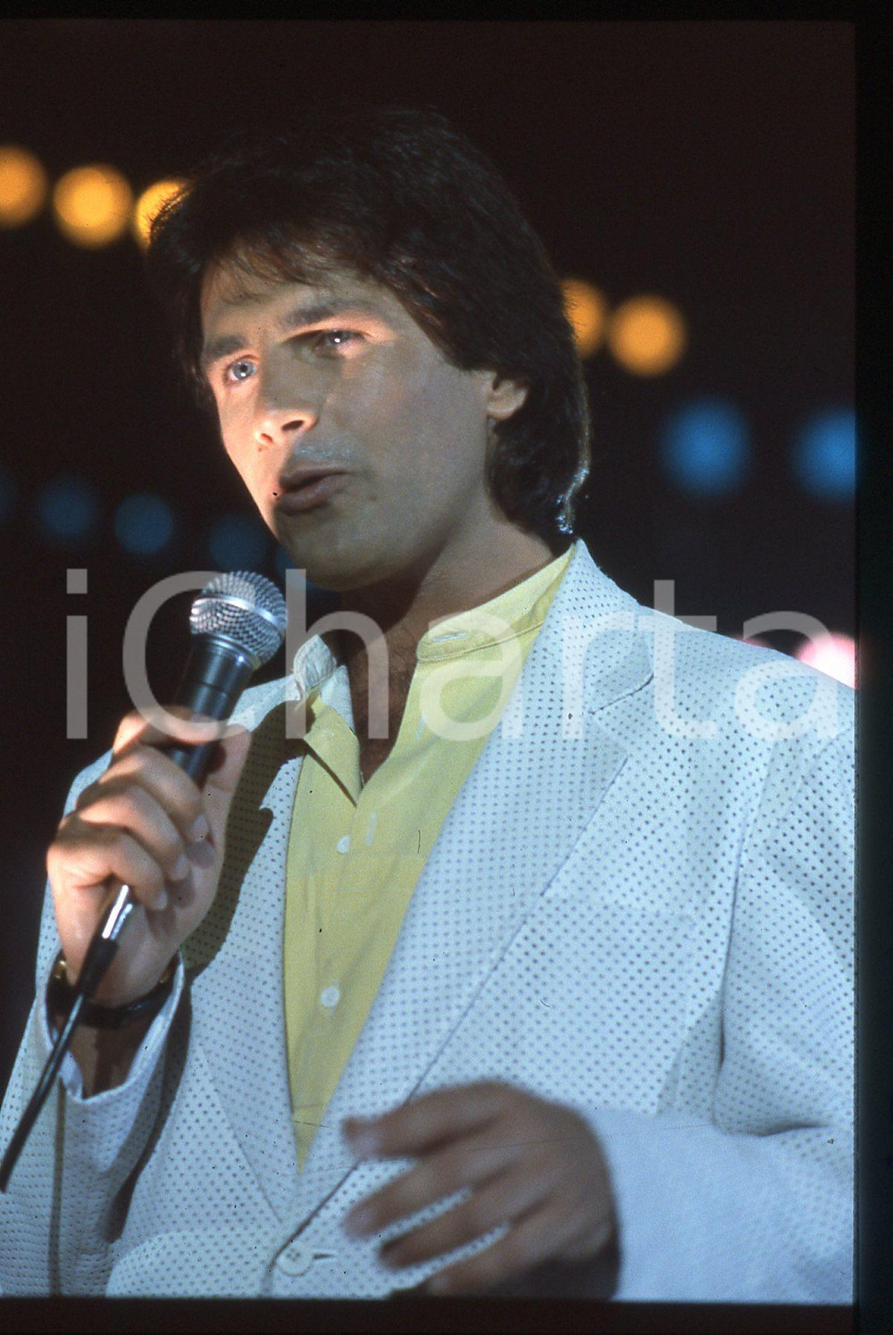 35mm vintage slide* 1985ca ITALIA MUSICA - Alex DAMIANI durante un concerto (3)