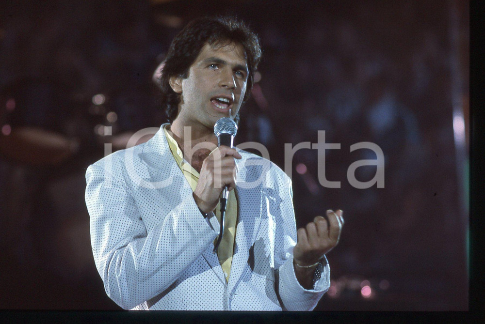 35mm vintage slide* 1985ca ITALIA MUSICA - Alex DAMIANI durante un concerto (8)