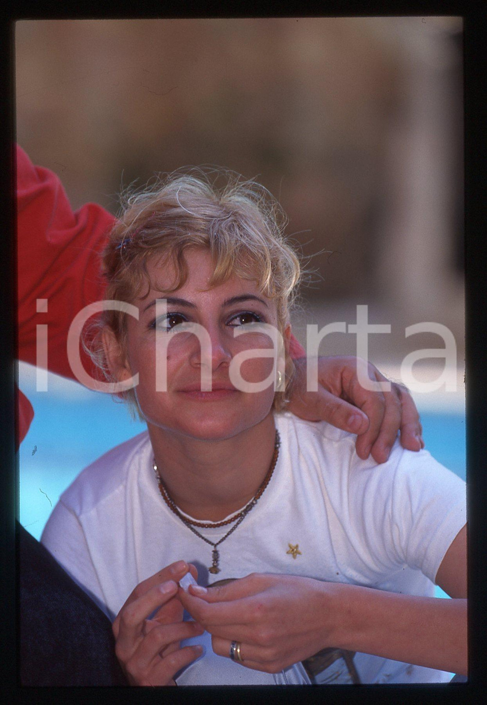 35mm vintage slide* 1996 CANNES - Najwa NIMRI al Festival del CINEMA (3)