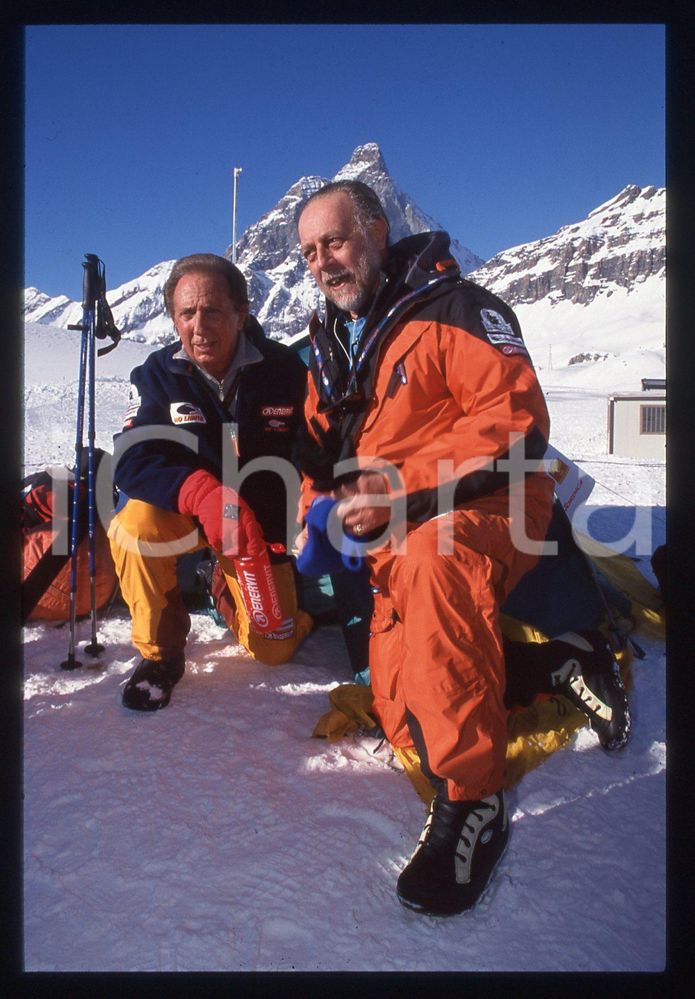 35mm vintage slide* 2001 CERVINIA Mike BONGIORNO AMEDEO di SAVOIA Duca D'AOSTA 4