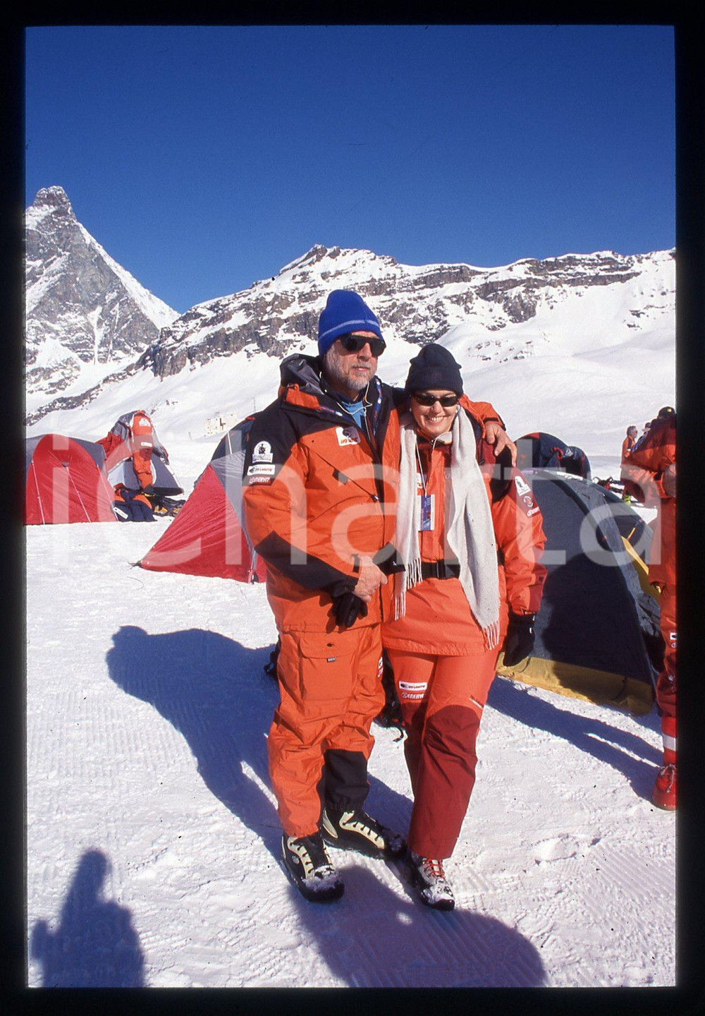 35mm vintage slide*2001 CERVINIA Amedeo DI SAVOIA prepara spedizione POLO NORD 2