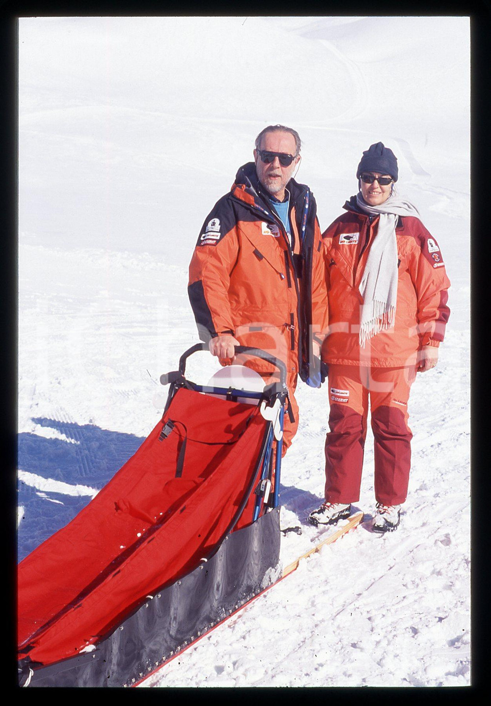 35mm vintage slide* 2001 CERVINIA Amedeo DI SAVOIA preparazione per POLO NORD 