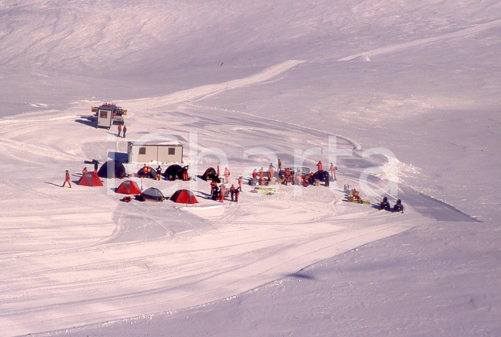 35mm vintage slide* 2001 CERVINIA - Campo allenamento per spedizione POLO NORD 4