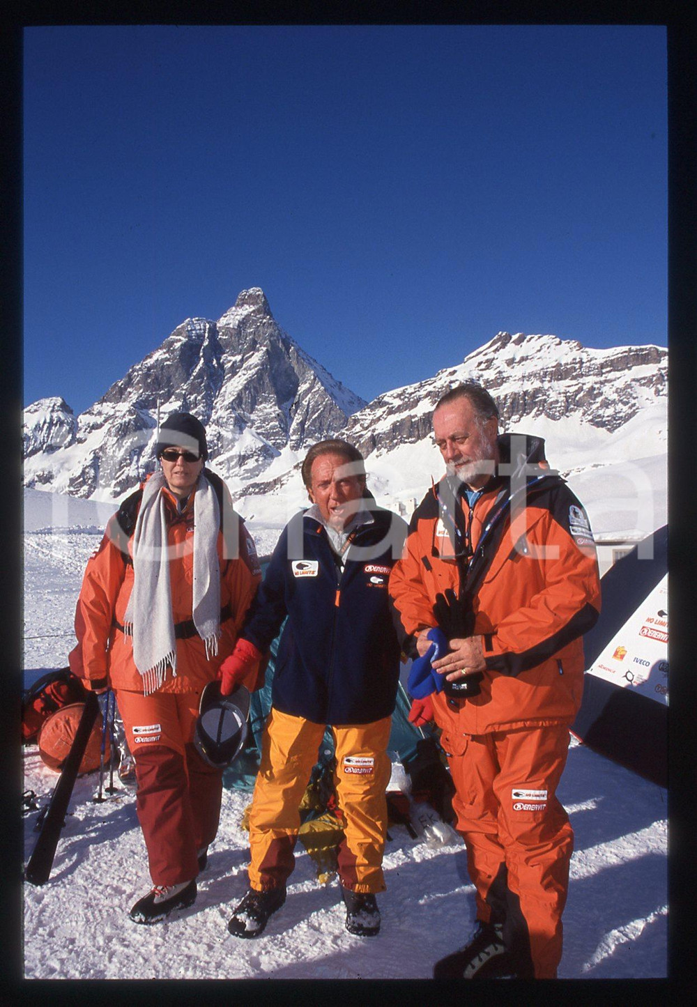 35mm vintage slide* 2001 CERVINIA Mike BONGIORNO AMEDEO di SAVOIA Duca D'AOSTA 6