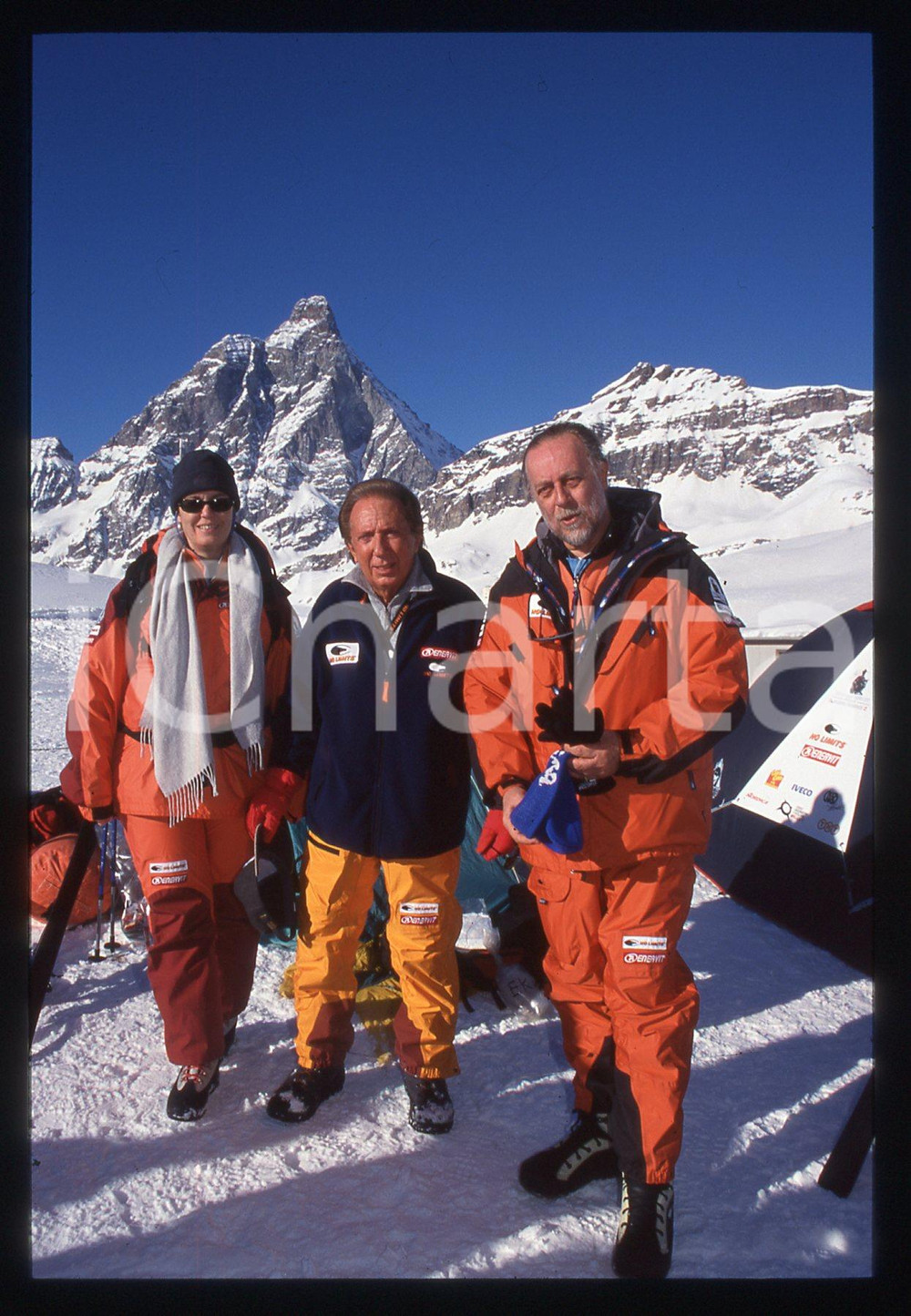 35mm vintage slide* 2001 CERVINIA Mike BONGIORNO AMEDEO di SAVOIA Duca D'AOSTA 7