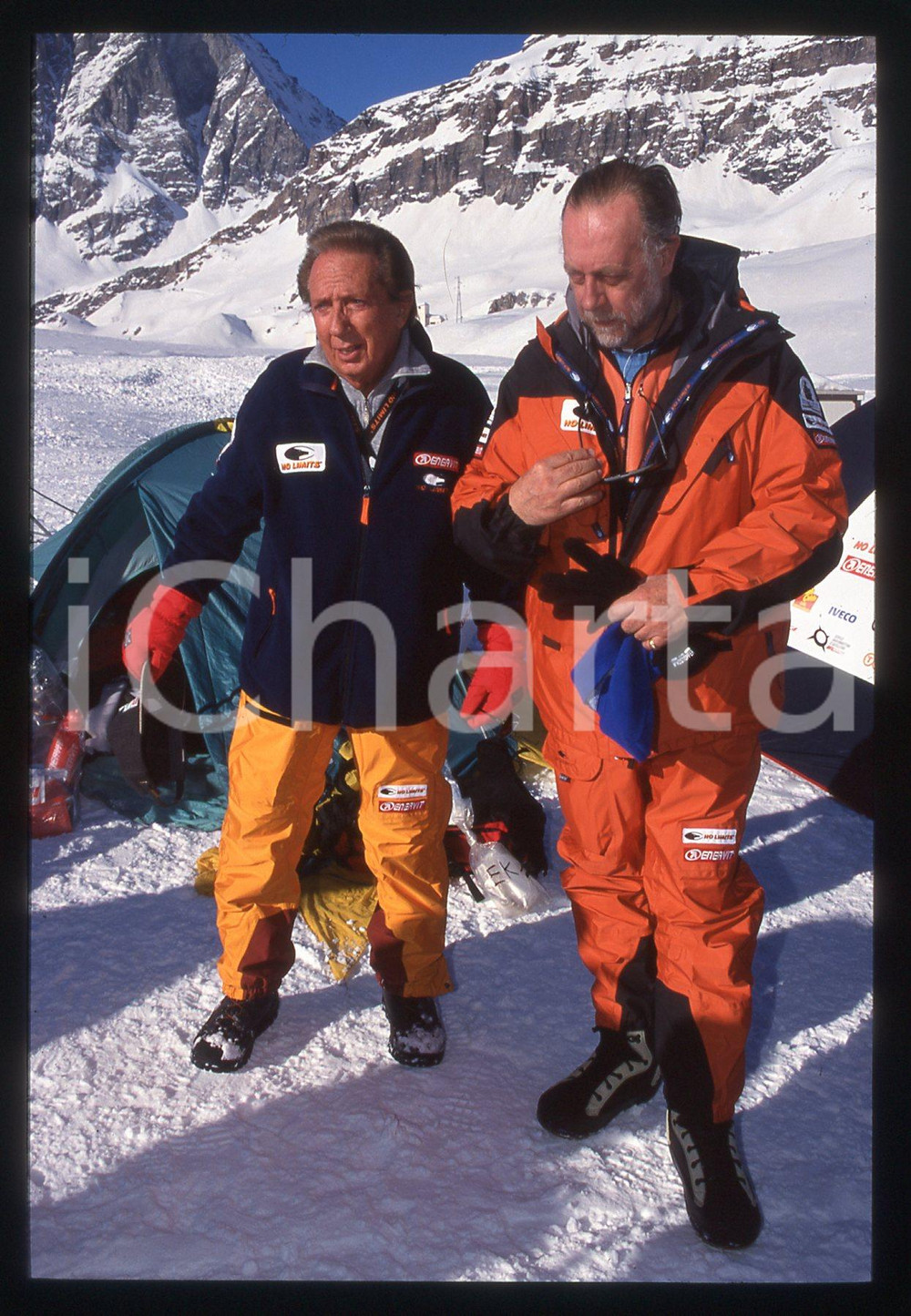 35mm vintage slide* 2001 CERVINIA Mike BONGIORNO AMEDEO di SAVOIA Duca D'AOSTA 8 