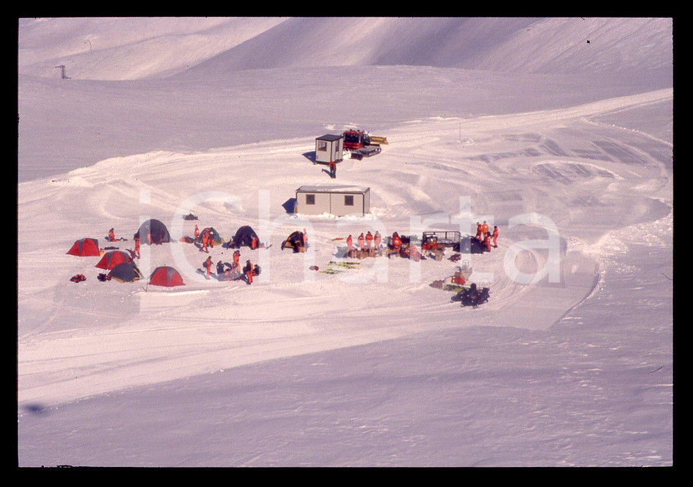 35mm vintage slide* 2001 CERVINIA - Campo allenamento per spedizione POLO NORD 6