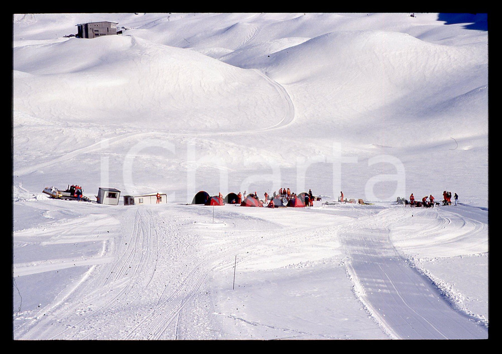35mm vintage slide* 2001 CERVINIA - Campo allenamento per spedizione POLO NORD 8