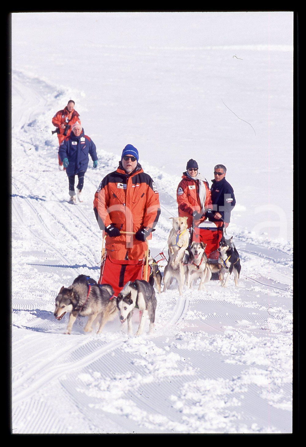 35mm vintage slide* 2001 CERVINIA Amedeo di SAVOIA Allenamento per POLO NORD (4)