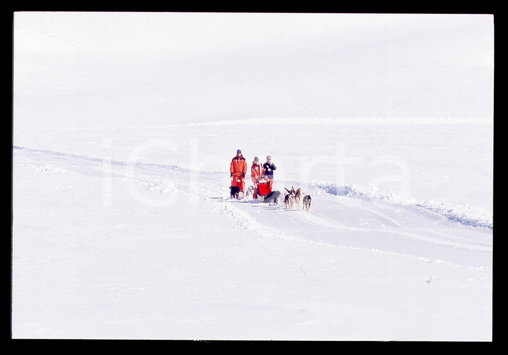 35mm vintage slide* 2001 CERVINIA Amedeo di SAVOIA Allenamento per POLO NORD (7)