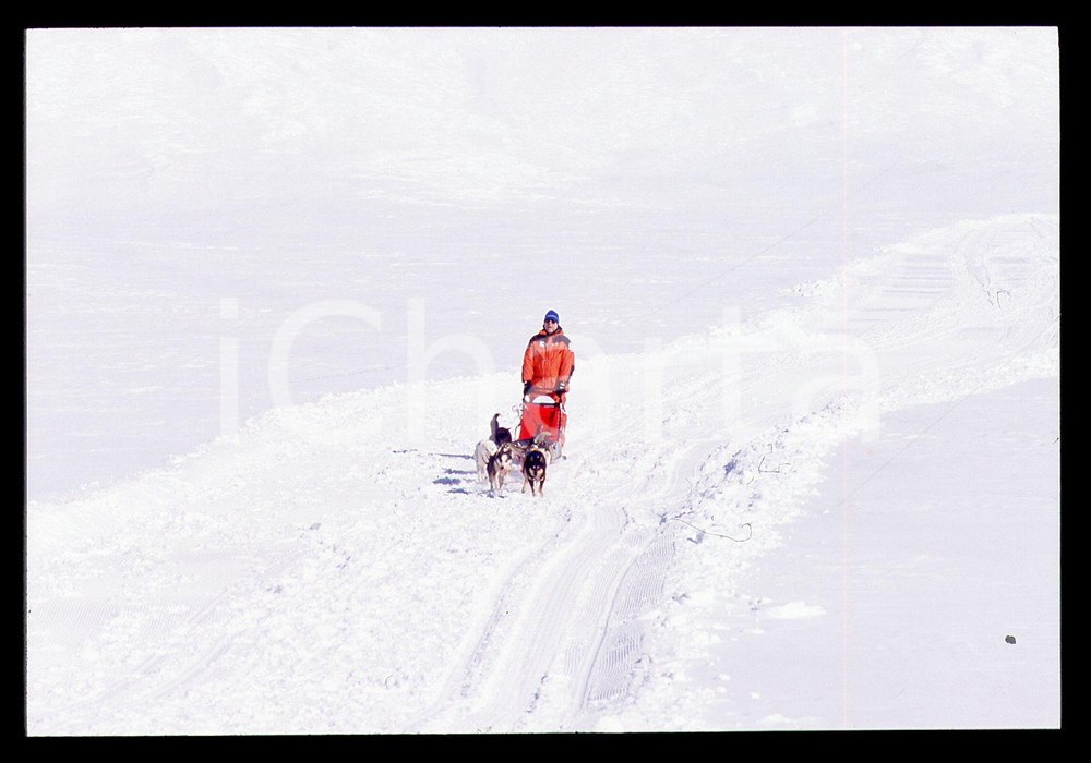 35mm vintage slide* 2001 CERVINIA Amedeo di SAVOIA Allenamento per POLO NORD (9)