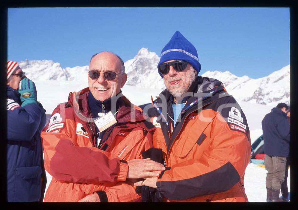 35mm vintage slide* 2001 CERVINIA Monsignor Liberio ANDREATTA e Amedeo DI SAVOIA