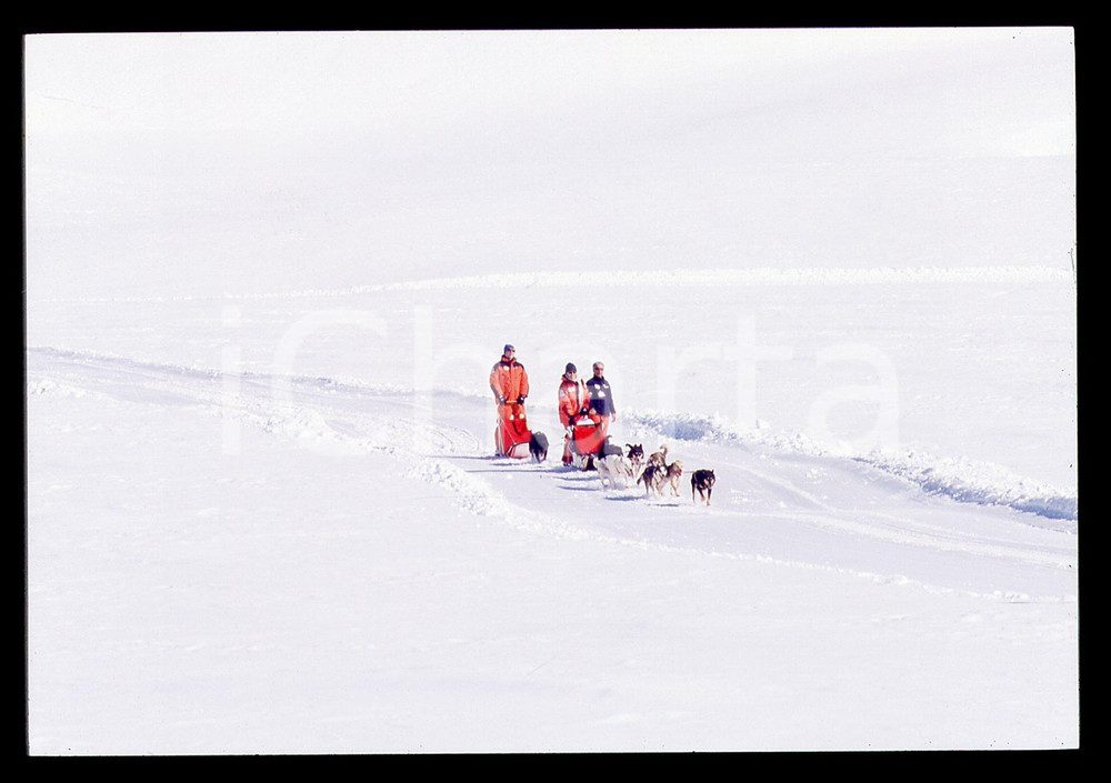 35mm vintage slide* 2001 CERVINIA Amedeo di SAVOIA Allenamento per POLO NORD 10