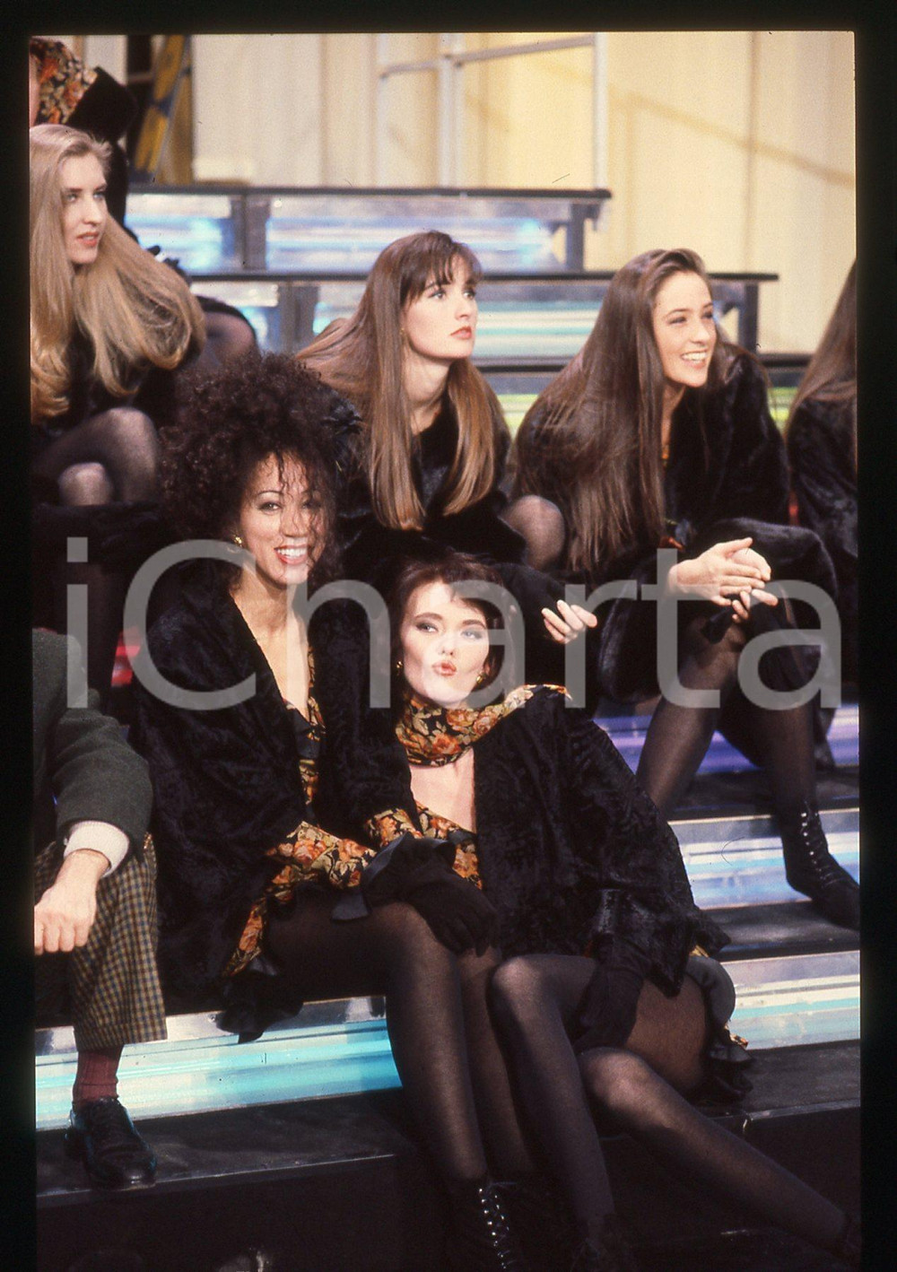 35mm vintage slide* 1990ca ITALIA MODA - Pat CLEVELAND Ritratto della modella 