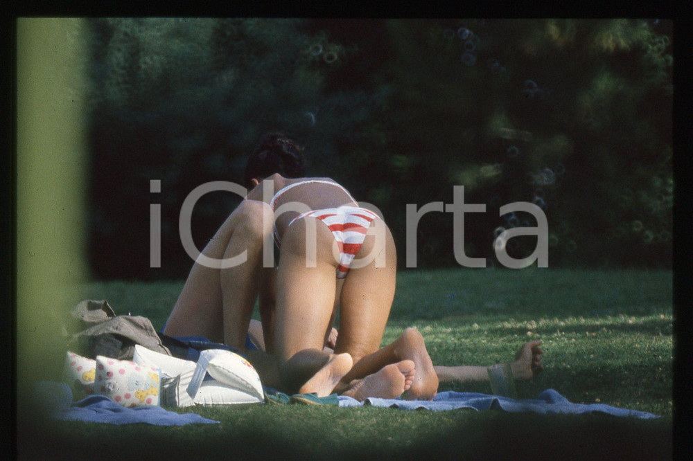 35mm vintage slide* 1990ca ITALIA MODA -  Pat CLEVELAND paparazzata (4)