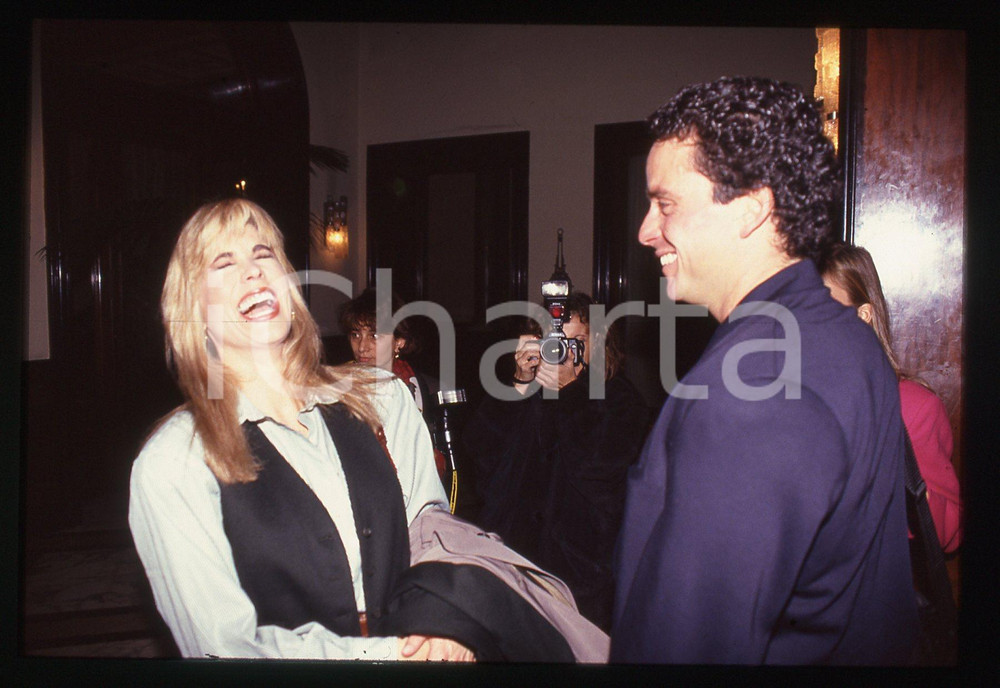 35mm vintage slide*1990 ROMA Hotel PLAZA Teri Ann LINN e Ethan WAYNE - BEAUTIFUL